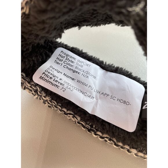 Zephyr Ball State Headband OSFA Ear Warmer Black Gray College Knit Outdoor NEW - Picture 4 of 6